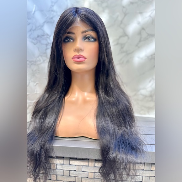 Pre styled 💯% human hair 13x6 natural brown lace frontal 26 inch wig - Picture 15 of 15